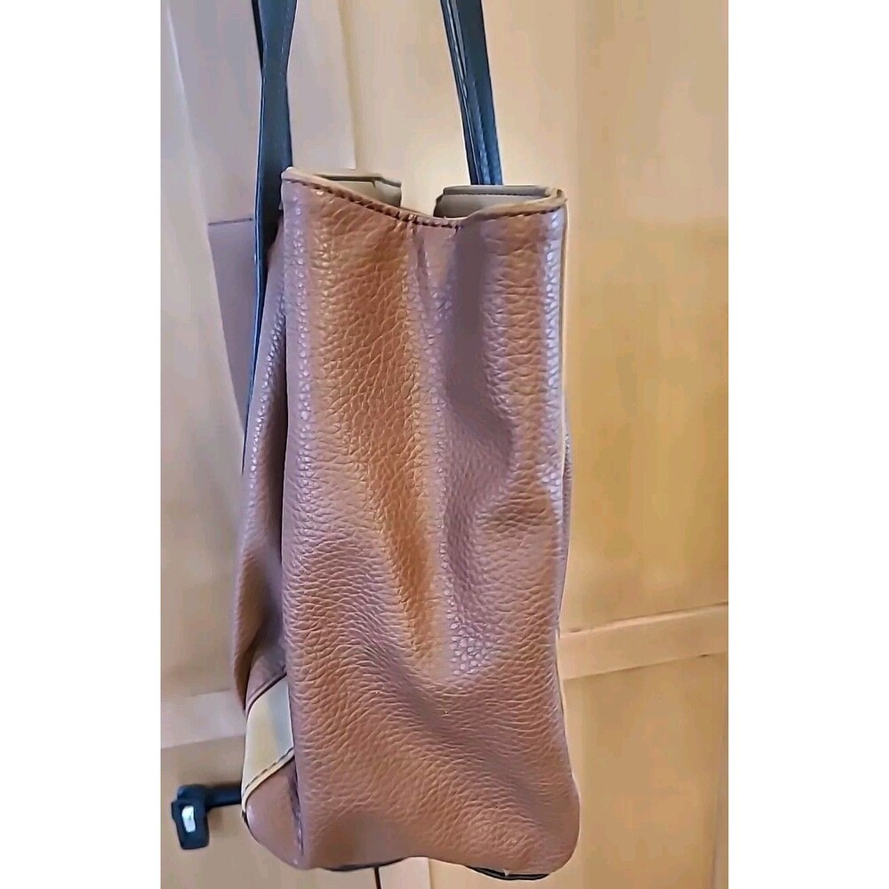 RELIC Faux Leather  Hand Shoulder Bag Purse Browns w Black RETRO Y2K - Picture 11 of 13